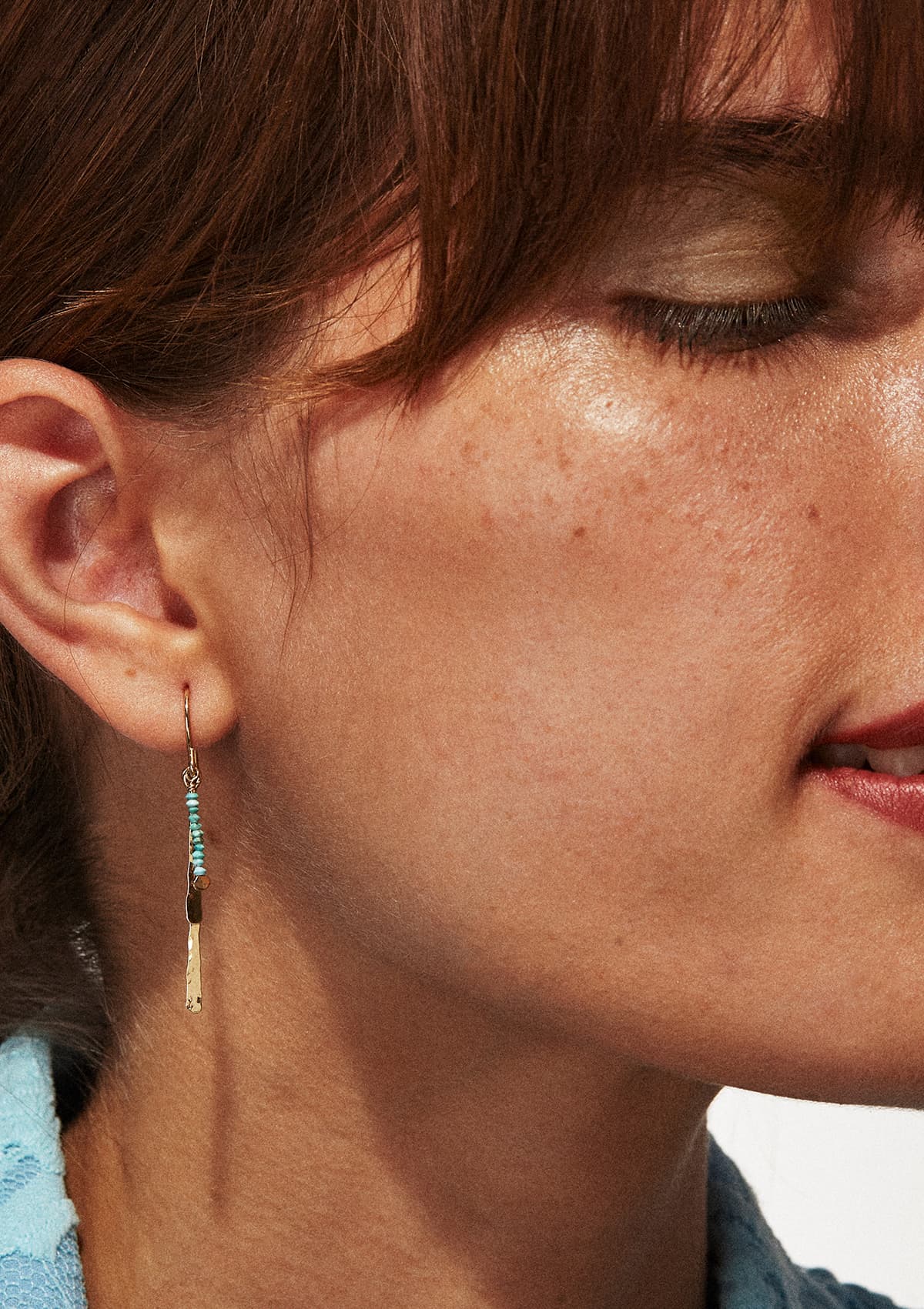 Boucles d’oreilles fines – Les Turquoises – Image 2